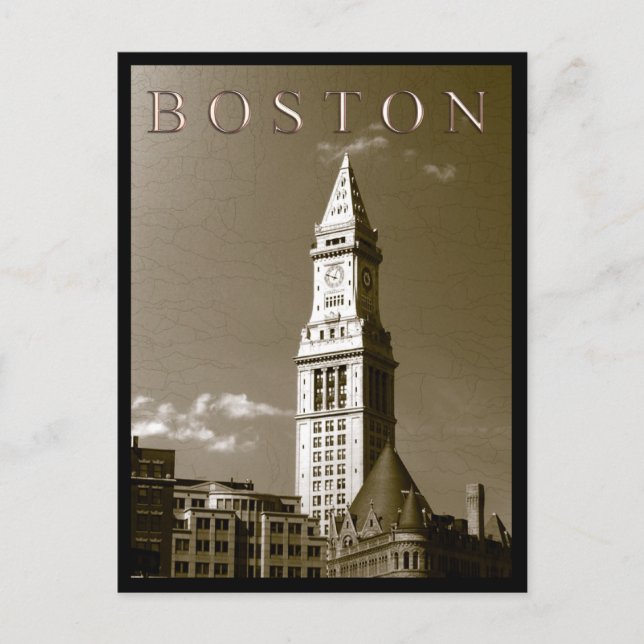 Anpassningsbar House Clock Torn Vykort (Framsida)