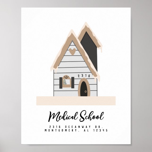 Anpassningsbar House Medical Training Journey Poster (Framsidan)