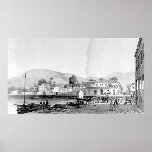 Anpassningsbar House och St Vincent Wharf, Trinida Poster (Framsidan)
