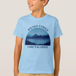 Anpassningsbar House Sommarfamiljevacation Kids Bl T Shirt