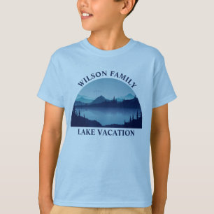 Anpassningsbar House Sommarfamiljevacation Kids Bl T Shirt