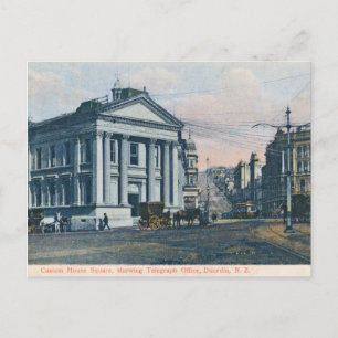 Anpassningsbar House Square, New Zealand vintage v Vykort