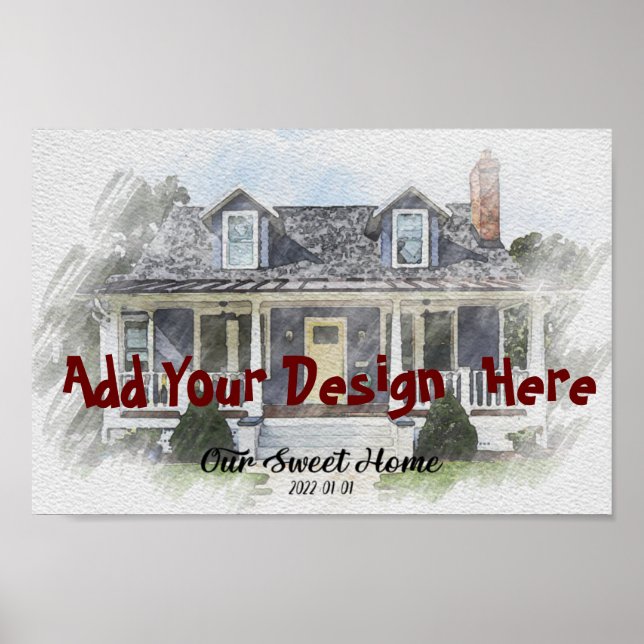 Anpassningsbar House Teckning Porträtt från Poster (Framsidan)