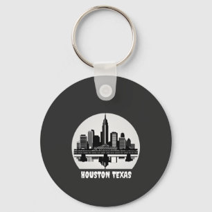 Anpassningsbar Houston Skyline Nyckelring