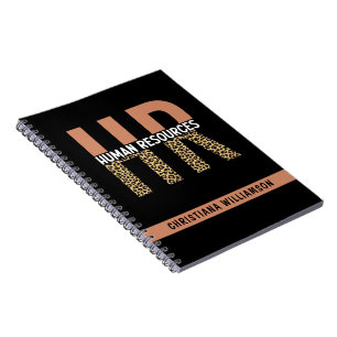 Anpassningsbar HR Human Resources Leopard Print HR Anteckningsbok
