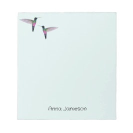 Anpassningsbar Hummingbird Anteckningsblock