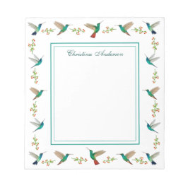 Anpassningsbar Hummingbird Anteckningsblock