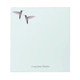 Anpassningsbar Hummingbird Anteckningsblock