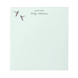 Anpassningsbar Hummingbird Anteckningsblock