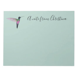 Anpassningsbar Hummingbird Anteckningsblock