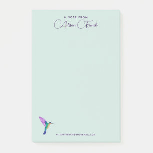 Anpassningsbar Hummingbird Anteckningsblock Post-it Block