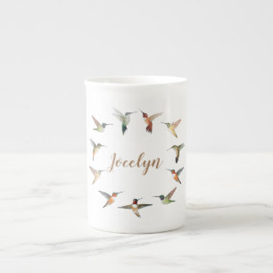 Anpassningsbar Hummingbird Benporslin Mugg