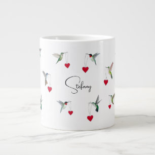 Anpassningsbar Hummingbird Giant Coffee Mugg Jumbo Mugg
