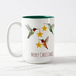 Anpassningsbar Hummingbird God jul Två-Tonad Mugg