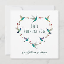 Anpassningsbar Hummingbird Heart