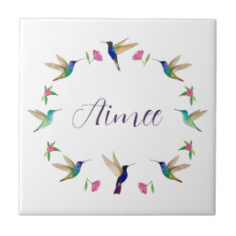 Anpassningsbar Hummingbird Kakelplatta