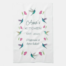 Anpassningsbar Hummingbird Kitchen Towel