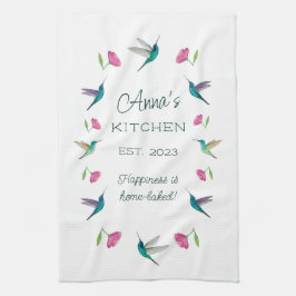 Anpassningsbar Hummingbird Kitchen Towel Kökshandduk