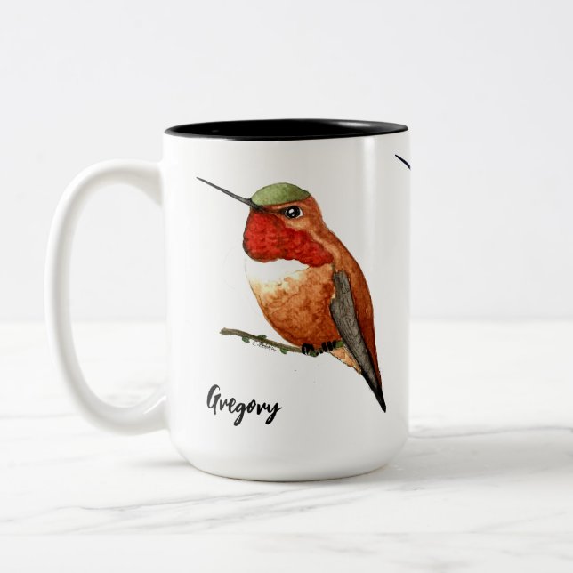 Anpassningsbar Hummingbird Mugg (Vänster)