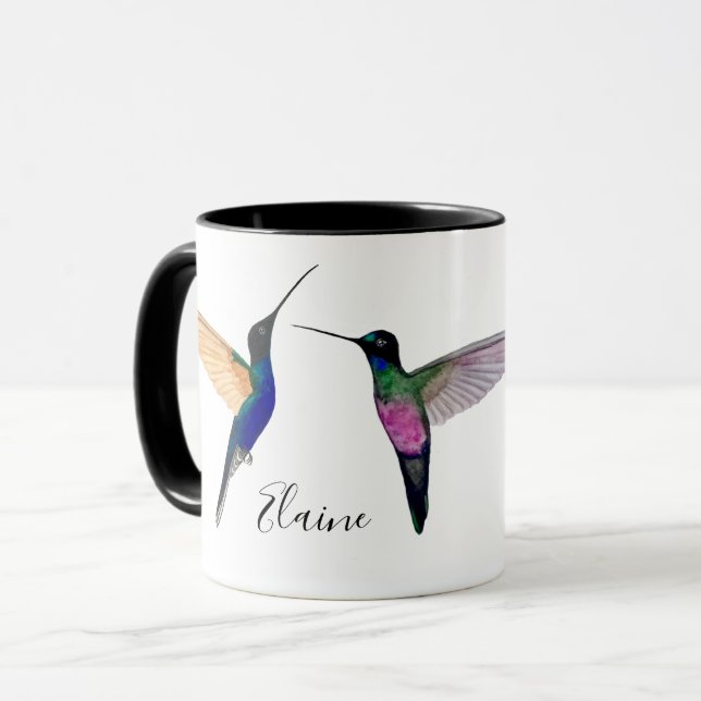 Anpassningsbar Hummingbird Mugg (Framsida vänster)
