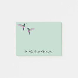 Anpassningsbar Hummingbird Notes Post-it Block