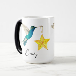 Anpassningsbar Hummingbird och Stars Two-Tone Coff Magisk Mugg