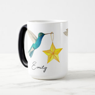 Anpassningsbar Hummingbird och Stars Two-Tone Coff Magisk Mugg
