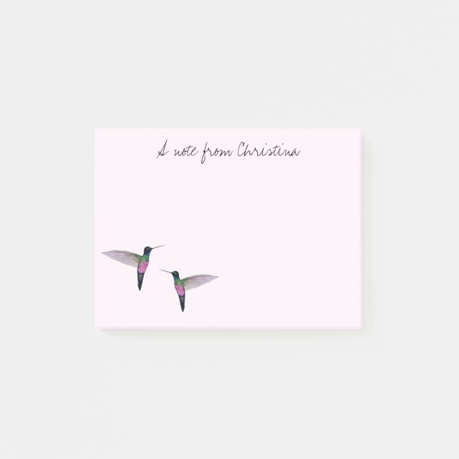Anpassningsbar Hummingbird Post-it Notes (Framsida)