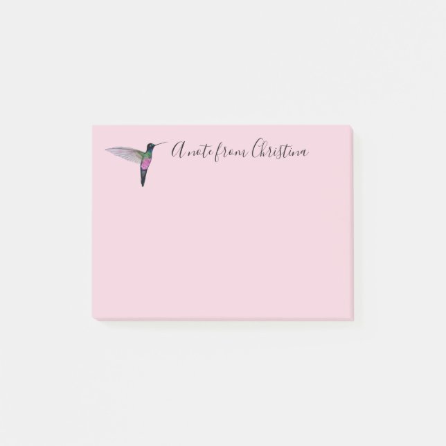 Anpassningsbar Hummingbird Post-it Notes (Framsida)