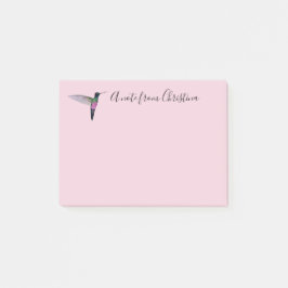Anpassningsbar Hummingbird Post-it Notes Block