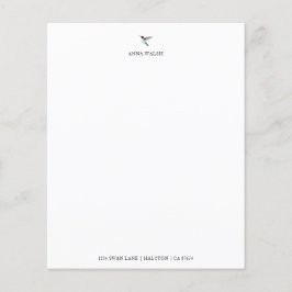 Anpassningsbar Hummingbird Stationery Papper