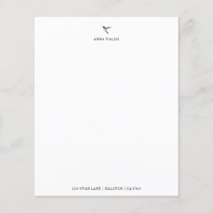 Anpassningsbar Hummingbird Stationery Papper