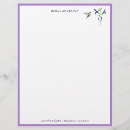 Anpassningsbar Hummingbird Stationery Papper