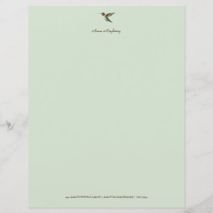 Anpassningsbar Hummingbird Stationery Papper