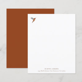 Anpassningsbar Hummingbird Stationery Papper