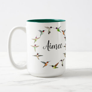 Anpassningsbar Hummingbird Två-Tonad Mugg