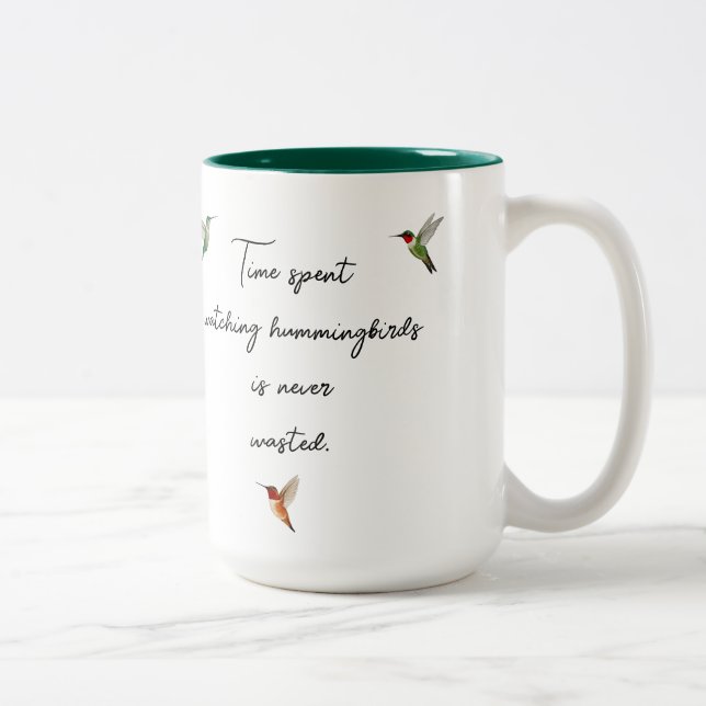 Anpassningsbar Hummingbird Två-Tonad Mugg (Höger)