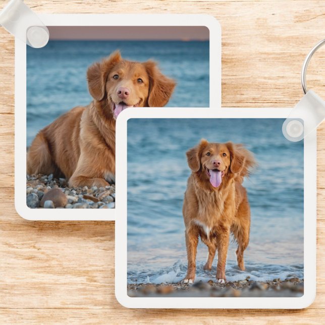 Anpassningsbar Hund älskare Personlig Pet Photo Nyckelring (Skapare uppladdad)