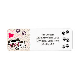Anpassningsbar Hund Art-Returetiketter Returadress Etikett