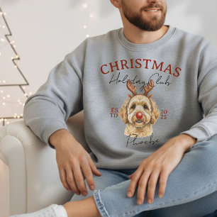 Anpassningsbar Hund aveln julafton Helgdag Klubb Lång Ärmad Tröja