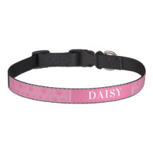 Anpassningsbar Hund Baby Rosa Tass Pet Collar