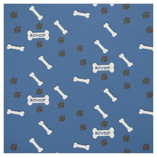 Anpassningsbar Hund Bone Fabric Tyg