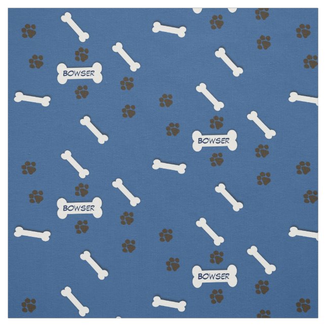 Anpassningsbar Hund Bone Fabric Tyg (Provkarta)