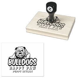Anpassningsbar Hund Bulldog Porträtt Frimärke, lyc Stämpel