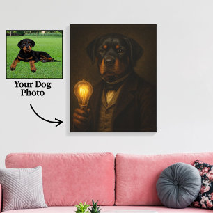 Anpassningsbar Hund Canvas - Noble Stil