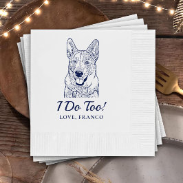 Anpassningsbar Hund Cheers Anpassningsbar Cocktail Pappersservett