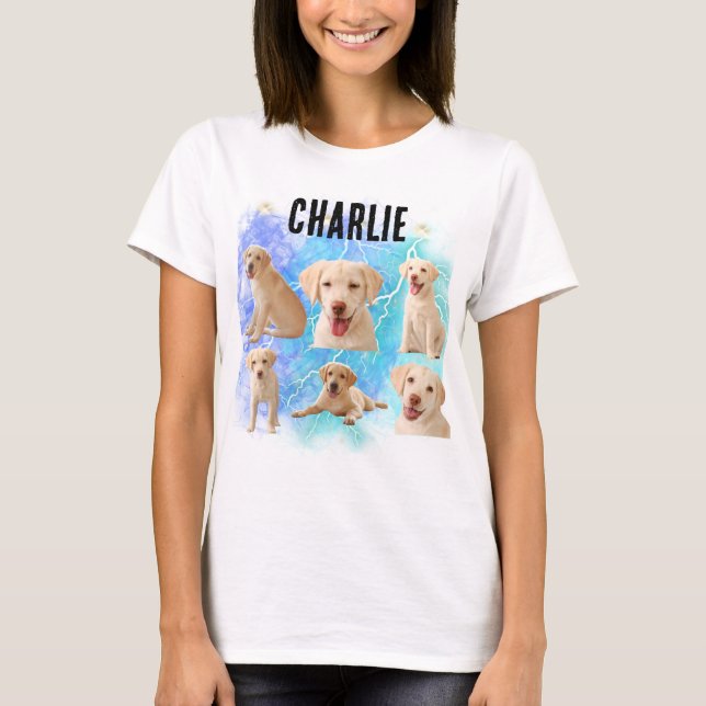 Anpassningsbar Hund din egen bootleg-idé här T Shirt (Framsida)