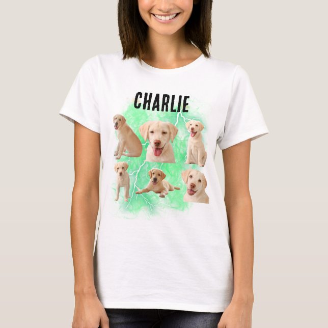 Anpassningsbar Hund din egen bootleg-idé här T Shirt (Framsida)