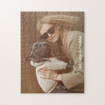 Anpassningsbar Hund Fotopussel med Anpassningsbar