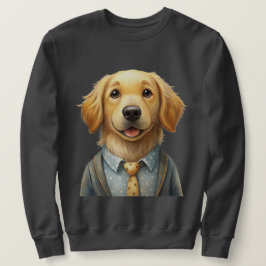 Anpassningsbar Hund Fototröskel - Designad för man Lång Ärmad Tröja